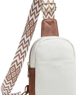 Small Sling Bag for Women Vegan Leather Crossbody Bag Purse for Women Trendy Fanny Packs Chest Bag for Travel