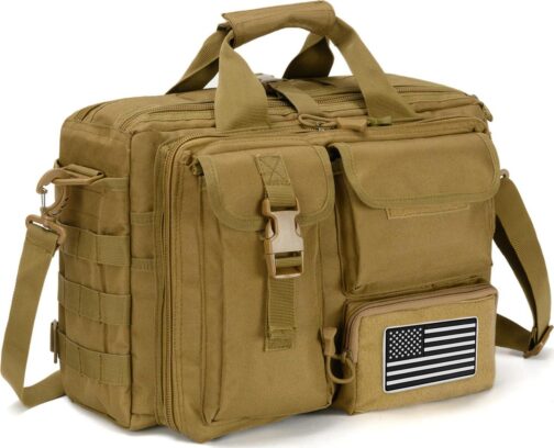 Tactical Messenger Bag, Tactical Briefcase for Man Military Laptop Bag Messenger Shoulder Bag