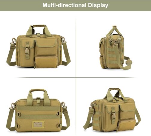 Tactical Military Laptop Messenger Bag for Men, Shoulder Briefcase - Image 6