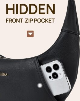 Telena Crossbody Bags for Women Leather Saddle Bag Hobo Shoulder Purse with Adjustable Strap