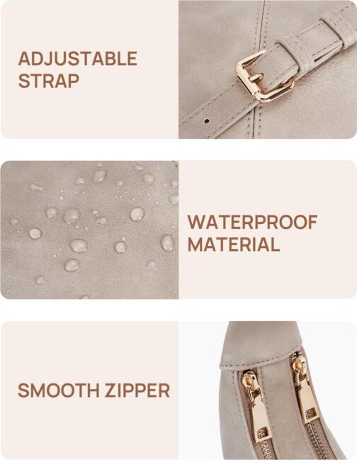 Telena Crossbody Bags for Women Leather Saddle Bag Hobo Shoulder Purse with Adjustable Strap - Image 6