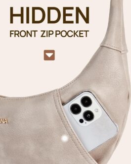 Telena Crossbody Bags for Women Leather Saddle Bag Hobo Shoulder Purse with Adjustable Strap