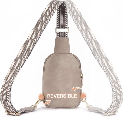 Telena Small Sling Bag for Women Vegan Leather Fashionable Fanny Pack Crossbody Bags for Women Chest Bag for Travel - Image 5