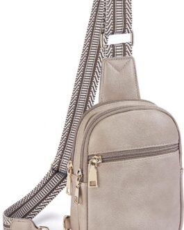 Telena Small Sling Bag for Women Vegan Leather Fashionable Fanny Pack Crossbody Bags for Women Chest Bag for Travel