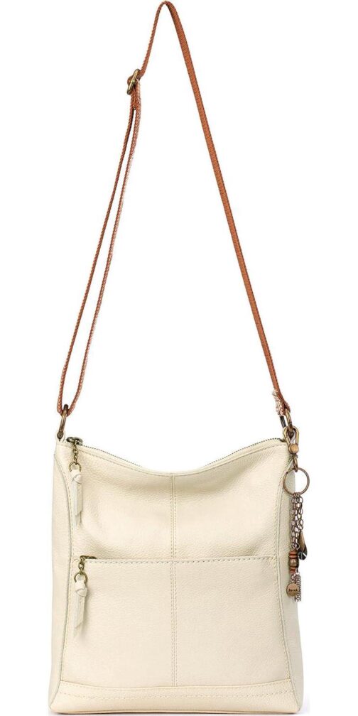 The Sak Lucia Leather Crossbody Purse - Premium Leather Women's Handbag for Everyday and Travel - Cross Body Bag With Zipper - Image 6