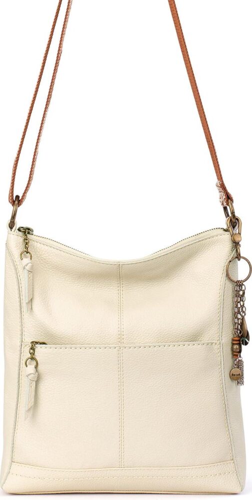 The Sak Lucia Leather Crossbody Purse - Premium Leather Women's Handbag for Everyday and Travel - Cross Body Bag With Zipper - Image 7