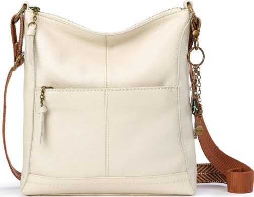 The Sak Lucia Leather Crossbody Purse - Premium Leather Women's Handbag for Everyday and Travel - Cross Body Bag With Zipper