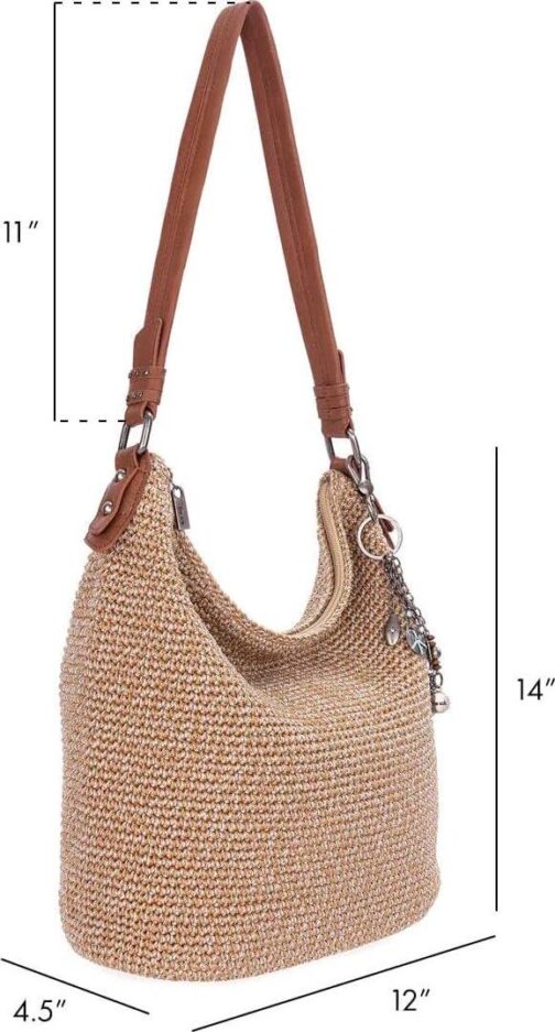 The Sak Sequoia Hobo Bag - Hand Crochet Large Women's Purse for Everyday and Travel - Durable Handbag and Tote With Zipper Pocket - Image 2