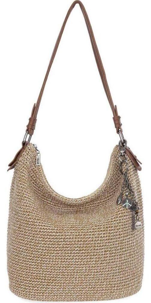 The Sak Sequoia Hobo Bag - Hand Crochet Large Women's Purse for Everyday and Travel - Durable Handbag and Tote With Zipper Pocket