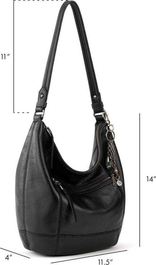 The Sak Sequoia Hobo Bag - Premium Large Leather Women's Handbag for Everyday and Travel - Durable Purse With Zipper Pocket - Image 2