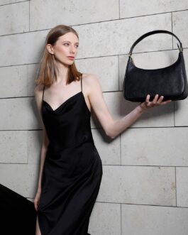 Time Resistance Leather Handbag – Full-Grain Leather Purse for Women Shoulder Bag Made in Italy