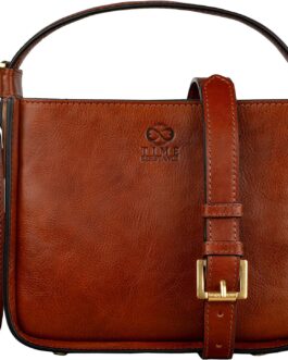 Time Resistance Leather Handbag – Full-Grain Leather Purse for Women – Tote Bag with Detachable Shoulder Strap