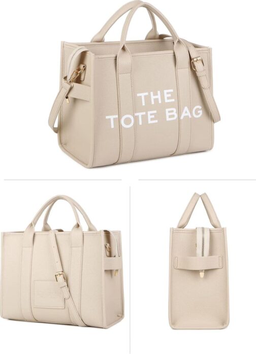 Tote Bag for Women, The Tote Bag with Zipper, Aesthetic Shoulder, Crossbody, Handbag Tote for Work - Image 4