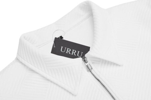 URRU Men's Polo Shirt and Shorts Set Summer Outfits Fashion Casual Short Sleeve Polo Suit for Men 2 Piece Short Set - Image 5
