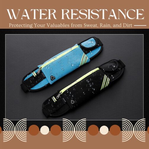 USHAKE Running Belt with Bounce-Free Pouch for iPhone and Samsung Galaxy - Ideal for Running, Walking, Cycling, and Gym Workouts - Image 3