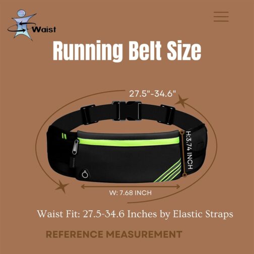 USHAKE Running Belt with Bounce-Free Pouch for iPhone and Samsung Galaxy - Ideal for Running, Walking, Cycling, and Gym Workouts - Image 4