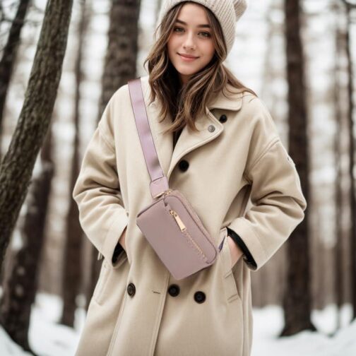 UTO Fanny Pack for Women Crossbody Trendy Fashion Belt Purse Chest Waist Hip Bumbag for Outdoor Shopping Travel Hiking - Image 3