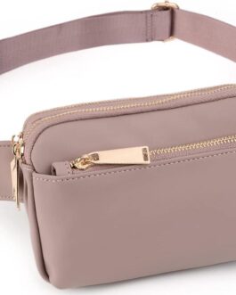 UTO Fanny Pack for Women Crossbody Trendy Fashion Belt Purse Chest Waist Hip Bumbag for Outdoor Shopping Travel Hiking