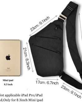 VADOO Sling Bag – Anti-theft Crossbody Shoulder Bag for Men and Women