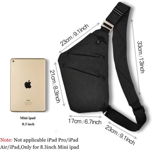 VADOO Sling Bag - Anti-theft Crossbody Shoulder Bag for Men and Women - Image 2