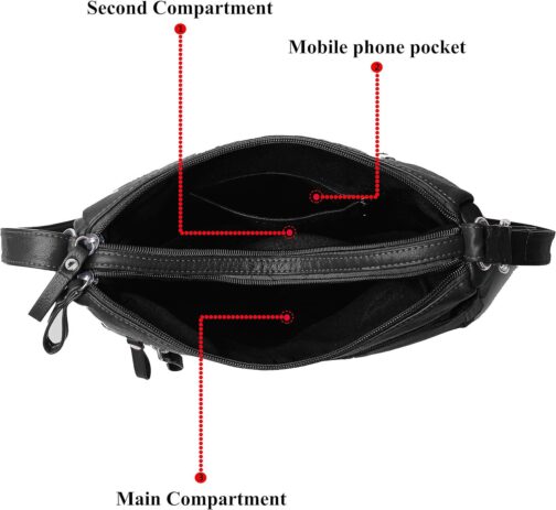 VOLGANIK ROCK Purses for Women Soft PU Leather Shoulder Bag Ladies Crossbody Purse and handbags Lightweight Pocketbook - Image 6