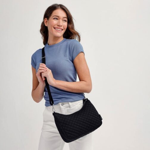 Vera Bradley Cotton Frannie Crescent Crossbody Purse - Image 5
