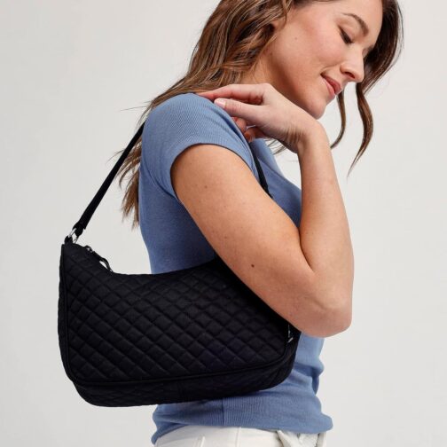 Vera Bradley Cotton Frannie Crescent Crossbody Purse - Image 6