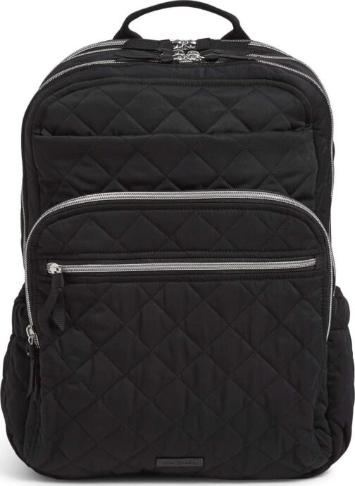 Vera Bradley Women's Performance Twill XL Campus Backpack, Black, One Size
