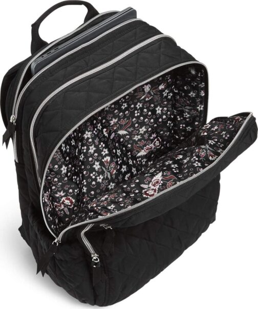 Vera Bradley Women's Performance Twill XL Campus Backpack, Black, One Size - Image 5