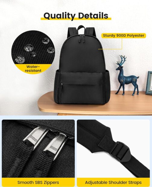 Vorspack Backpack for Men and Women - Basic Bookbag Casual Daypack Backpacks for College Work Travel - Image 5