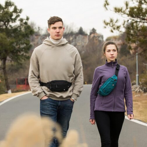 WATERFLY Fanny Pack Waist Bag: Small Hip Pouch Bum Bag Fannie Pack Phanny Fannypack Waistpack Bumbag Beltbag Sport Slim Fashionable for Jogging Hiking Hiker Woman Man - Image 7