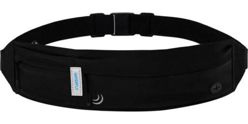 WATERFLY Running Belt Fanny Pack: Runner Marathon Jogging Waist Pack Sport Workout Exercise Fitness Phone Holder Belt for Men Women Jogger Slim Waistband