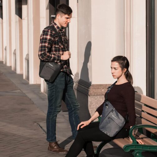 WATERFLY Sling Crossbody Chest Bag: Slim Anti-Theft Cross Body Bag Over Shoulder Backpack Stealth Side Pack Man Woman - Image 7