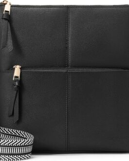 WESTBRONCO Crossbody Purses for Women Medium Shoulder Bag Vegan Leather Handbags with Guitar Strap