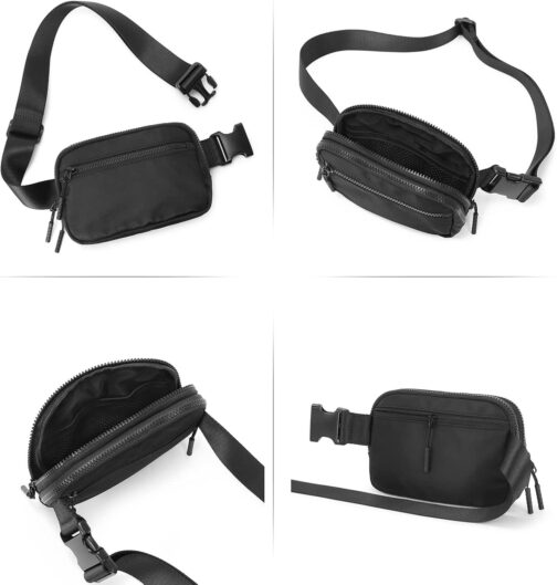 WESTBRONCO Fanny Packs for Women Men, Belt Bag with 4 Zipper Pockets, Fashion Waist Packs, Lightweight Crossbody Bags with Adjustable Strap for Workout/Running/Hiking - Image 6