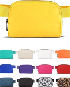 Waist Belt Bag for Women Lulu Dupes Mini Small Crossbody Purse Sling Bag Cute Fashion Waterproof Fanny Pack Over The Shoulder Bags Fashionable Travel Running Belt Pouch Bum Bag Navy Yellow