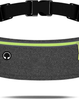 Waist pack sport running Belt Pack with adjustable Strap for running hiking travel outdoors sport (Grey, 3 Pockets)