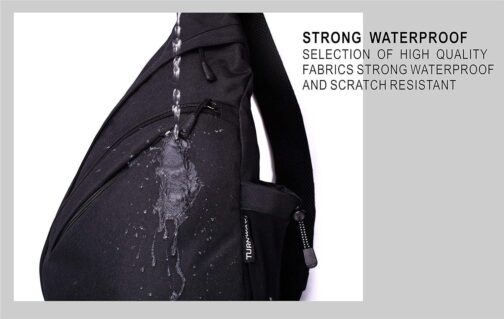 Water-Proof Sling bag/Crossbody Backpack/Shoulder Bag with USB Charging Port for Travel, Hiking, Cycling, Camping - Image 6