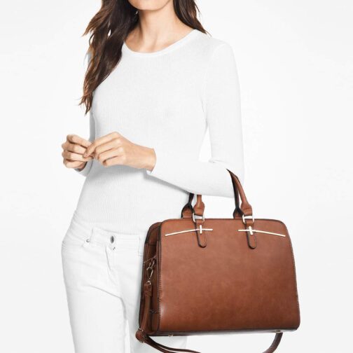 Women Handbag Wallet Tote Bag Shoulder Bag Hobo Bag Top Handle Satchel Purse Set 2pcs w/ 3 Compartments - Image 2