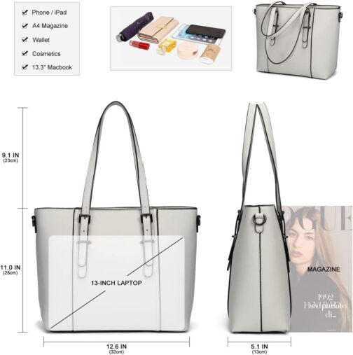 Women Purses and Handbags Tote Shoulder Bag Top Handle Satchel Bags for Ladies - Image 5