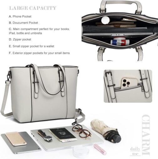 Women Purses and Handbags Tote Shoulder Bag Top Handle Satchel Bags for Ladies - Image 4