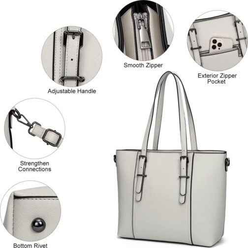 Women Purses and Handbags Tote Shoulder Bag Top Handle Satchel Bags for Ladies - Image 7