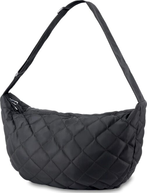 Women's Large and Slouchy Crossbody Hobo Bag Lightweight Soft Tote Bag Functional- Stylish