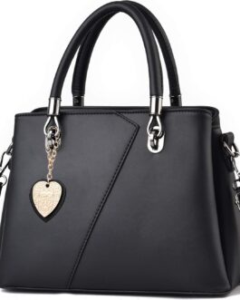 Womens Leather Handbags Purse Top-handle Bags Contrast Color Stitching Totes Satchel Shoulder Bag for Ladies