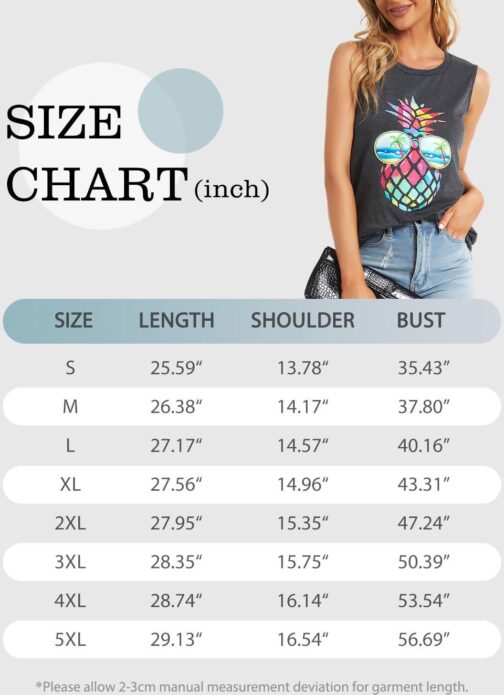 Womens Tank Tops Summer T Shirts Sleeveless Casual Loose Tunic Blouses - Image 6