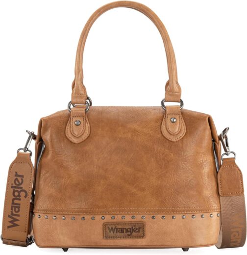 Wrangler Doctor Bag for Women Satchel Handbags with Wide Strap