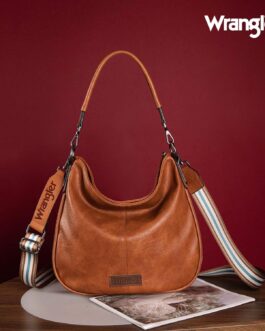 Wrangler Hobo Bags for Women Striped Cotton Ribbon Shoulder Purses and Handbags with Straps