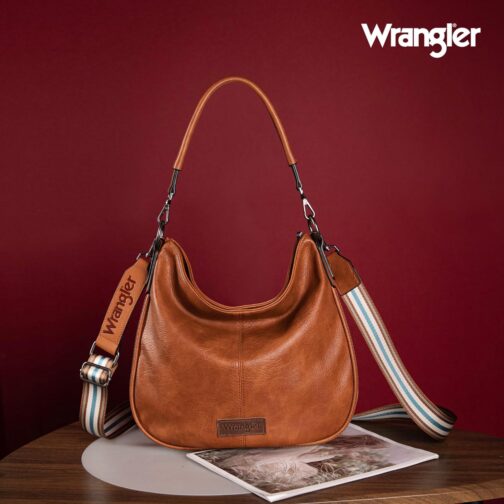 Wrangler Hobo Bags for Women Striped Cotton Ribbon Shoulder Purses and Handbags with Straps - Image 2