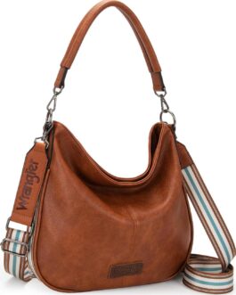 Wrangler Hobo Bags for Women Striped Cotton Ribbon Shoulder Purses and Handbags with Straps
