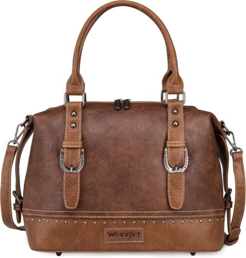 Wrangler Hobo Crossbody Bag Top Handle Small Satchel Purse Shoulder Handbag for Women